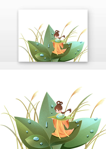 寒露女孩抱着露水图片下载