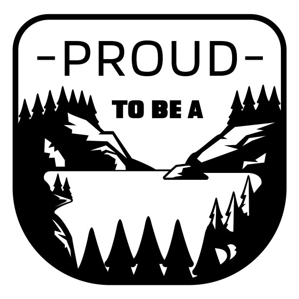 露营自然徽章高品质图片下载