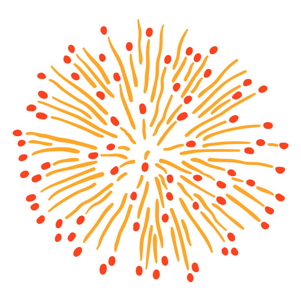 五彩缤纷的烟花爆炸冲程质量高图片下载