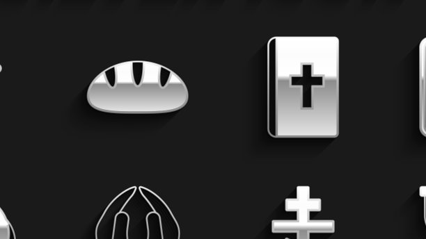 双手放在祈祷的位置基督教十字架图片下载