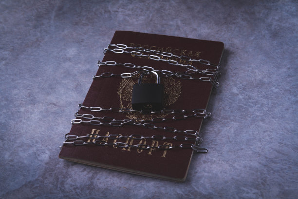 对俄罗斯公民的禁令。护照了。封闭的边界。图片下载