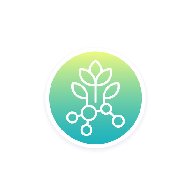 植物蛋白图标线性设计图片下载