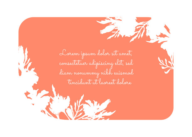 横幅上有万寿菊的白色剪影图片下载