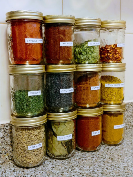 香料和调味品-三排图片下载