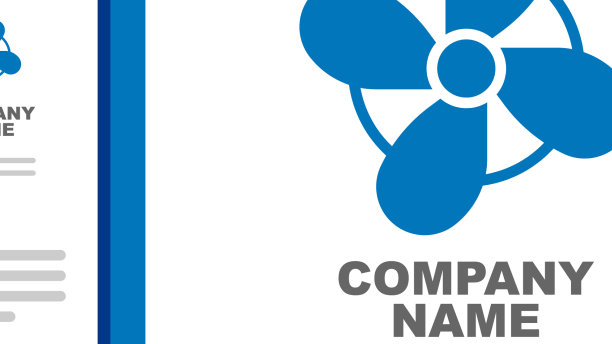 蓝色船只螺旋桨涡轮图标孤立上图片下载