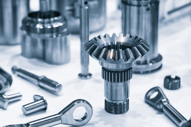 金属细节工业设计背景，工程技术概念图片下载