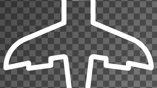 白色线平面图标隔离在透明上图片下载