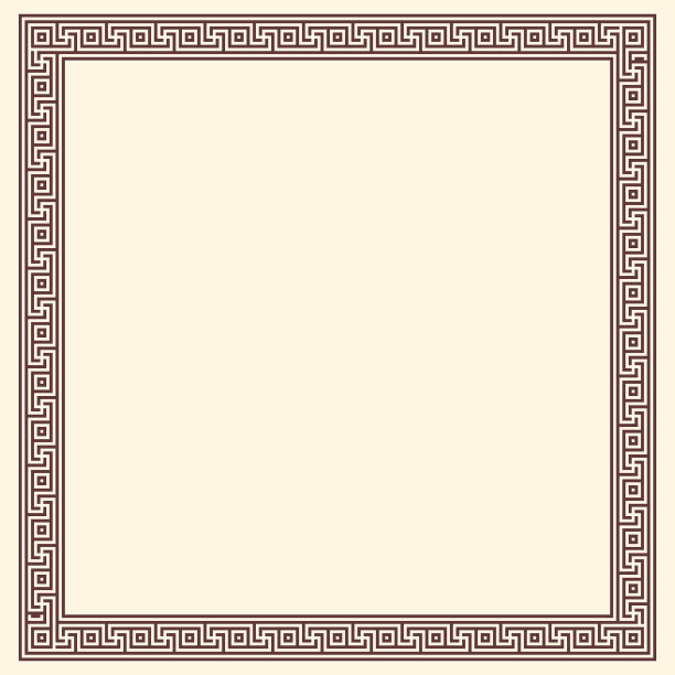 希腊关键边境无缝框架集合图片下载