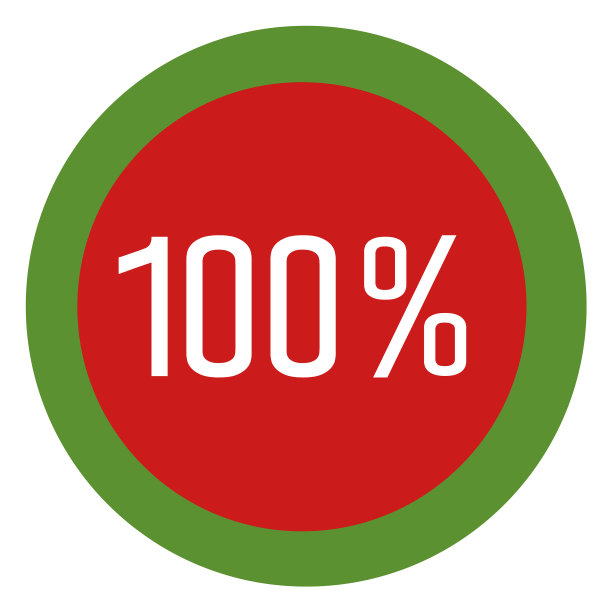 100%圆形进度标签图片下载
