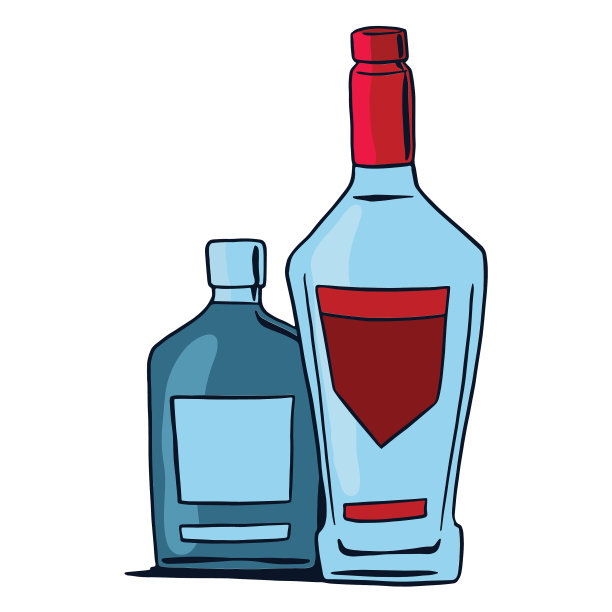 酒精饮料的瓶子图片下载