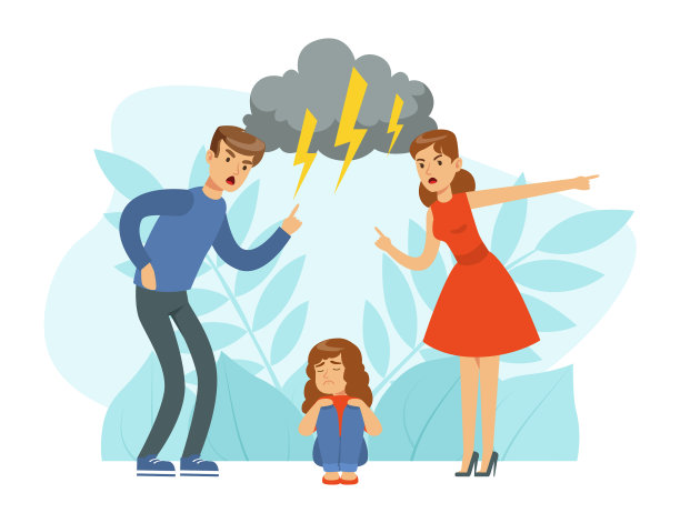 愤怒的男女家长争吵尖叫图片下载