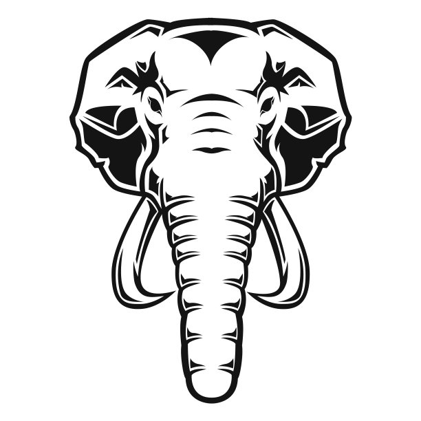 象头高对比度图片下载