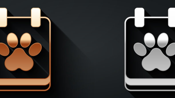 金银日历梳妆图标孤立上图片下载