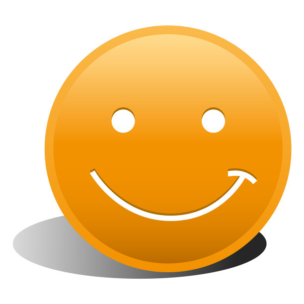 3 d橙色微笑图片下载