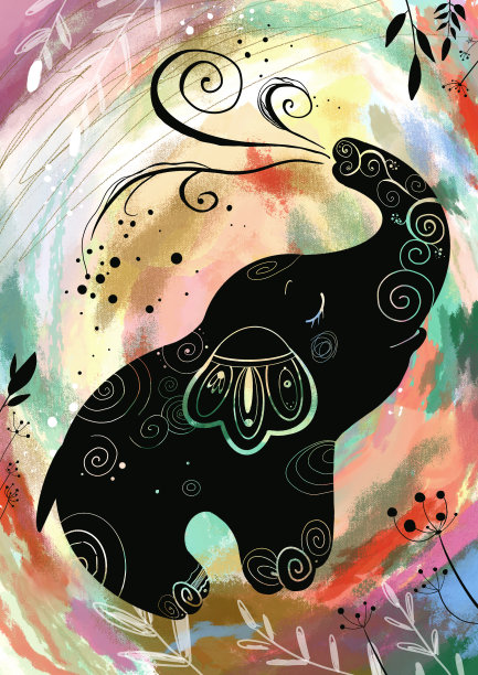 大象倒水图图片下载