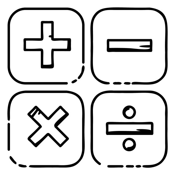 小学数学运算涂鸦图片下载