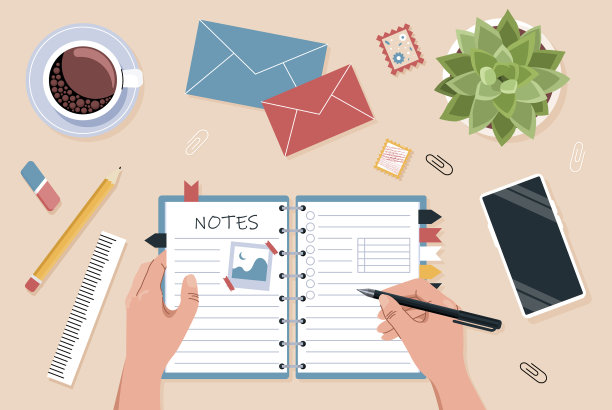 打开日记的概念图片下载