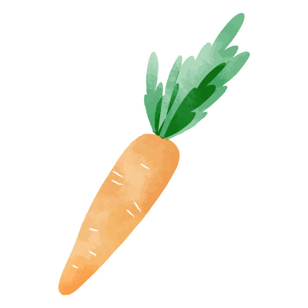 水彩胡萝卜设计图片下载