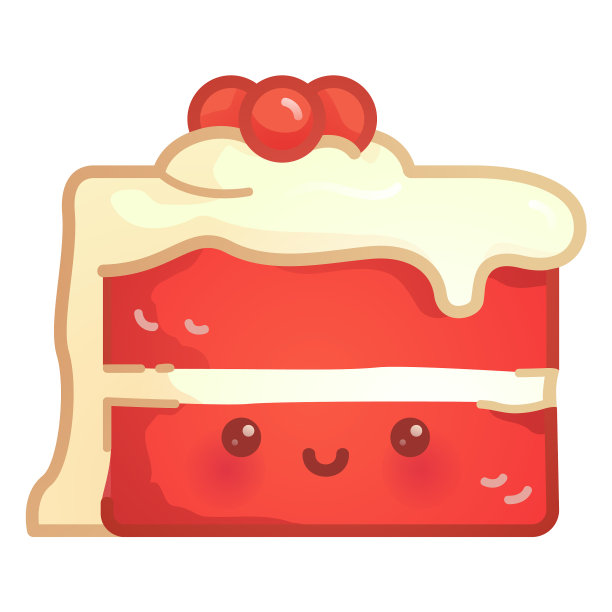 红丝绒蛋糕梯度图片下载