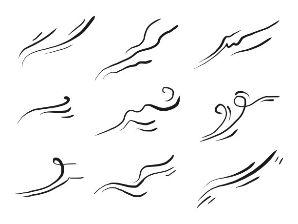 涂鸦集风吹阵风设计于一体图片下载