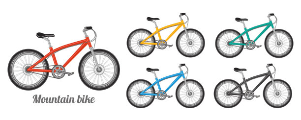 山地自行车，速度，运动自行车，街道自行车图片下载