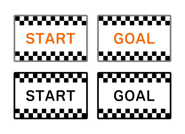 设置开始和目标图标。图片下载