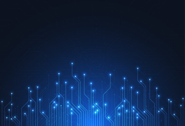 摘要具有技术电路板纹理的数字背景。电子主板说明。通信和工程概念。矢量图图片下载