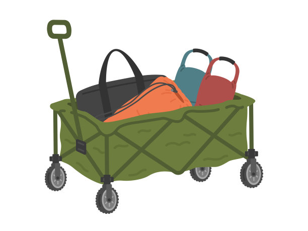 户外马车的插图。图片下载