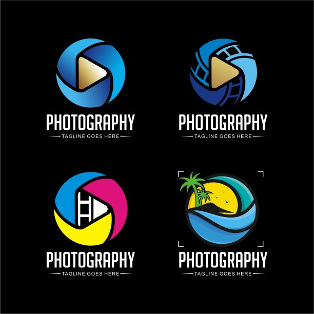 标志摄影创意设计向量集图片下载