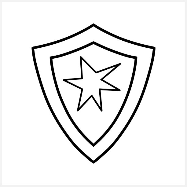 盾，守卫与爆发图标隔离。嘟嘟剪纸艺术。矢量插图。每股收益10图片下载