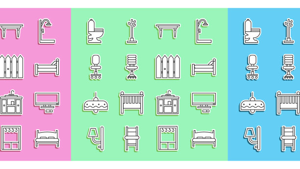 集线大床智能电视床木桌图片下载