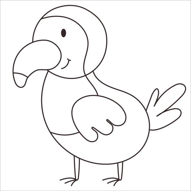 矢量卡通涂鸦巨嘴鸟。非洲的动物。有趣的巨嘴鸟。有趣可爱可爱的彩色书动物时装印刷，儿童服装，幼儿园，海报，邀请，贺卡设计图片下载