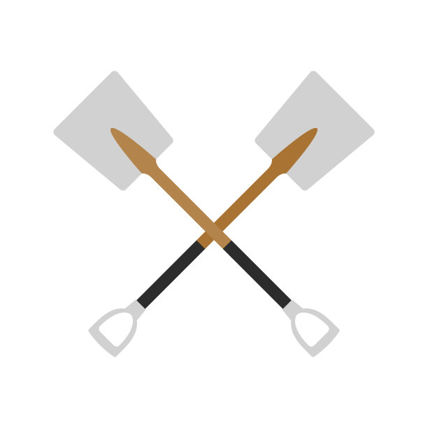 铲孤立在白色背景图片下载