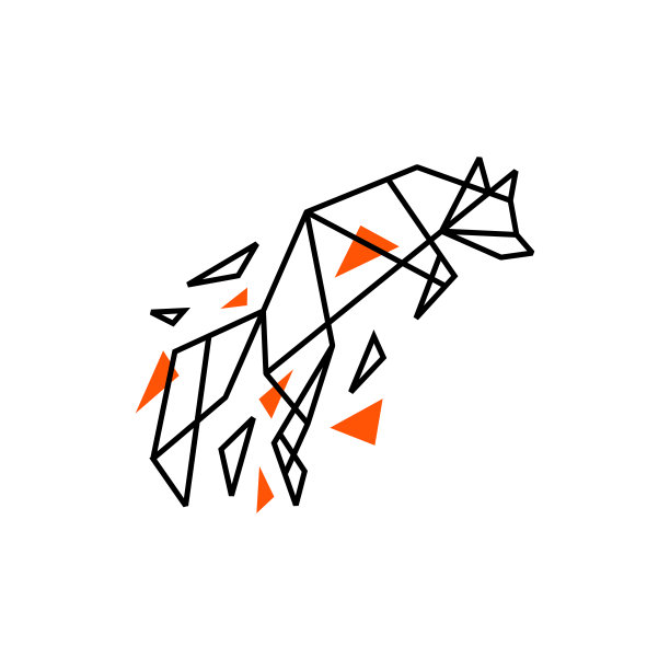 福克斯科技碎玻璃几何多边形矢量图标插图图片下载