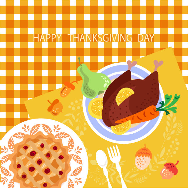 感恩节插画素材ID：426111954