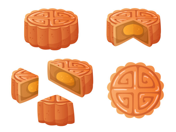 月饼，月饼为中秋节或中秋节图片下载