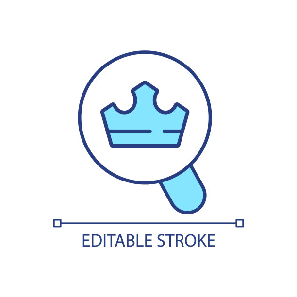 通过放大镜查看表冠上的RGB彩色图标图片下载