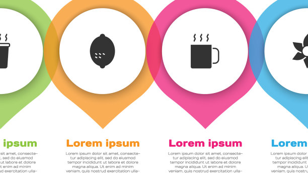 集杯茶柠檬和鲜花生意图片下载