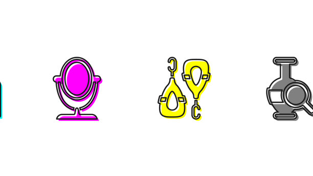 设置扶手椅圆形化妆镜耳环和图片下载