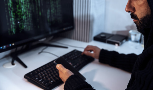 窃取计算机数据的男子图片下载