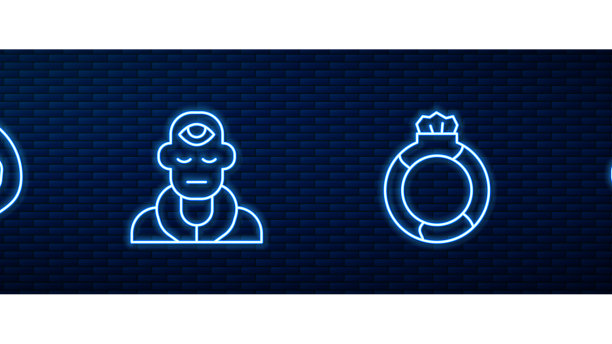 设置线魔法石戒指与宝石骷髅巫师图片下载