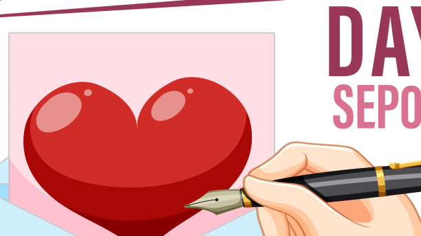 世界书信书写日旗帜设计图片下载