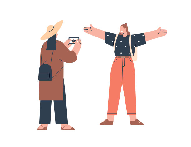 游客朋友在夏季度假的女人图片下载