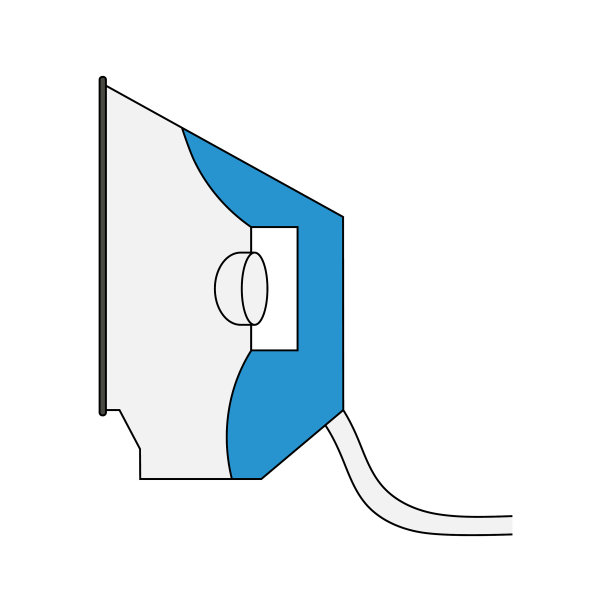 白色背景上的熨斗象形文字图片下载