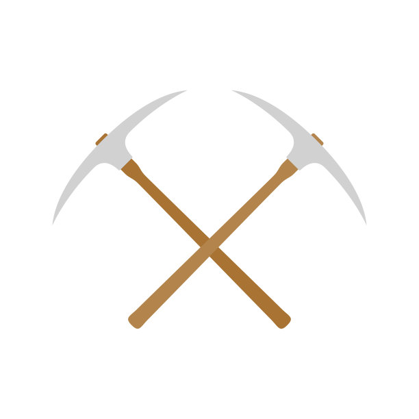 鹤嘴锄孤立在白色背景上图片下载