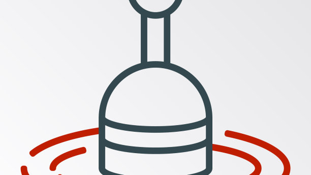 钓线浮在水面，图标孤立在白色上图片下载