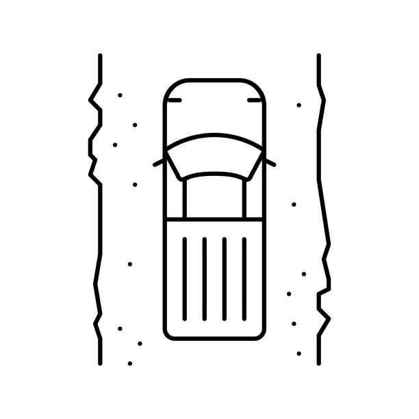 坎卡尔路线图图标矢量插图图片下载