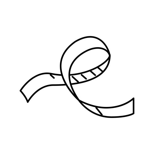 元素彩带横幅设计线图标矢量插图图片下载