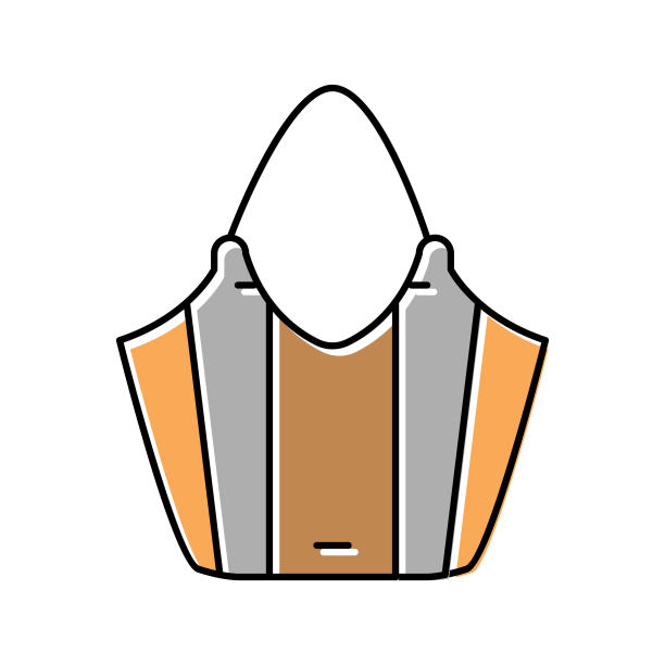 生态袋颜色图标矢量插图图片下载