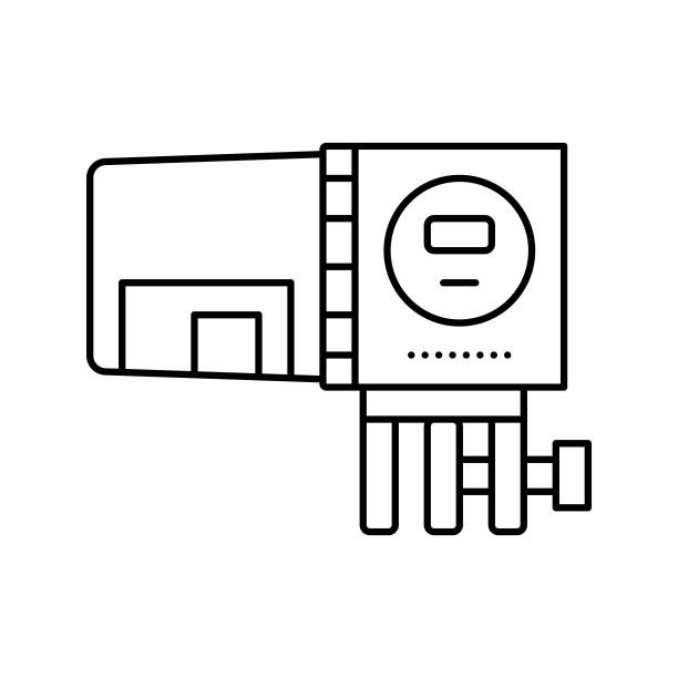 馈线水族馆鱼图标矢量插图图片下载